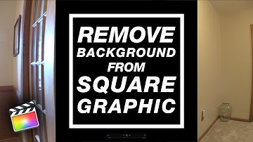 Final Cut Pro X: How to Hide Left/Right Borders on Square Image (Remove Background Video) [No Sound]