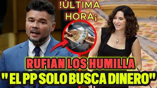 🚨 DISCURSO HISTÓRICO DE RUFIÁN  EL PP TIEMBLA EN DIRECTO 📢