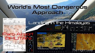 Dangerous Landings -  Landing RWY 15 at Paro Airport- Bhutan  - 4K