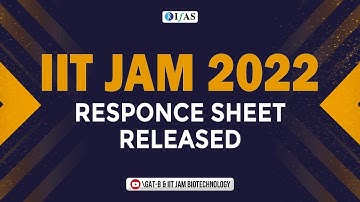 RESPONSE SHEET RELEASED IIT JAM 2022