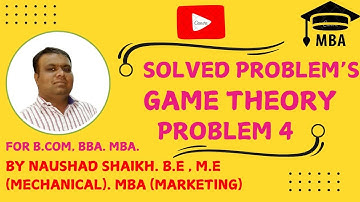 GAME THEORY PROBLEM 4