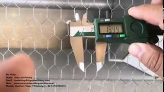 Reverse  twisted chicken hexagonal wire mesh making machine for Mexico customer