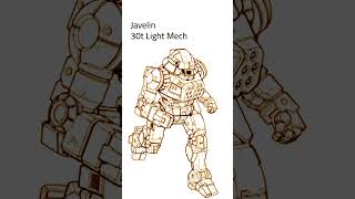 BattleTech: Javelin BattleMech (#mechwarrior #battletech #battletechlore #scifi)