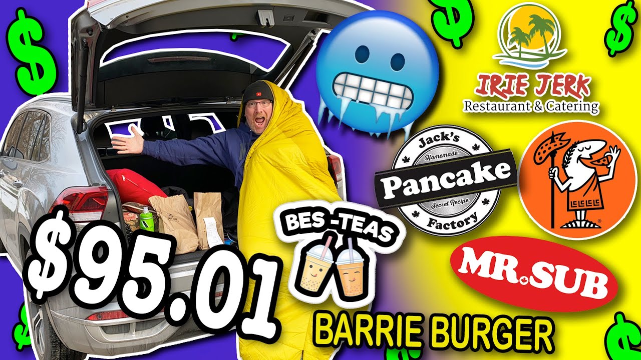 5º Winter Stealth Camping for 24 Hours at Jack’s Pancake Factory Plaza