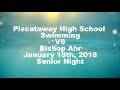 Piscataway swim team senior night vs bishop ahr january 18 2018