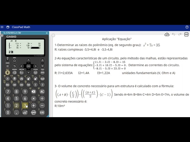 8. Casio fx-991lacw Sistema Linear, Equações e Polinômios - YouTube