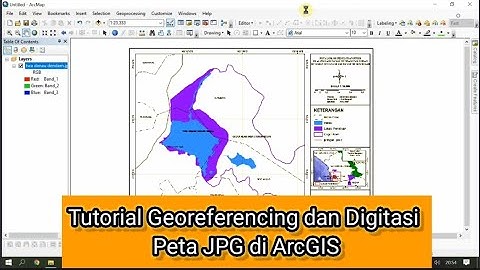 Tutorial Georeferencing dan Digitasi Peta JPG di ArcGIS | How to Georeferencing JPG maps in ArcGIS