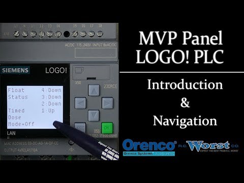 Navigating the Orenco MVP Panel Logo PLC