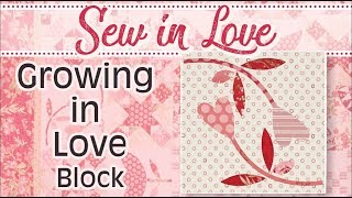 How to Make the ‘Growing in Love’ Block from the Sew In Love Book by Edyta Sitar| Fat Quarter Shop screenshot 5