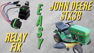 John Deere STX38 with Kohler Engine - Starter Relay Fix - Common Problem