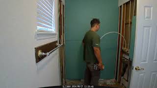 Tub-to-Shower Conversion Time-Lapse: Modern Upgrade with No-Grout Panels & Onyx Shower Base Onyx Shower Installation Time Lapse