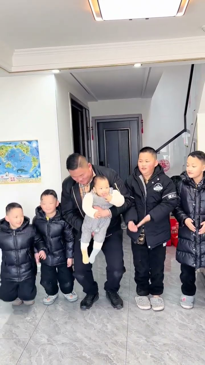 I bring my five sons to wish you all a happy new year. I wish you all good health, success, no i