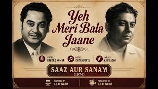 Ye Meri Bala Jaane Hai Kitne | Kishore Kumar | Chitragupta | Saaz Aur Sanam (1971) | Kaifi Azmi