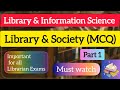 Library &amp; Society MCQ #libraryscience  #librarian #ugcnetlibraryscience #ugcnet2026 #librarian