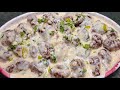 New mutton recipe l zabardast creamy sauce wali cheesy mutton boti fry l bakra eid special