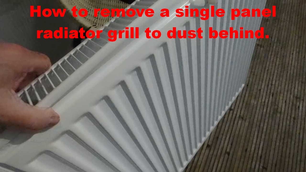 Remove Radiator Dust Cover Removing single panel heating radiator grills. Absolute dust traps ...
