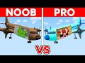 Mikey vs jj family  noob vs pro airplane house build challenge in minecraft