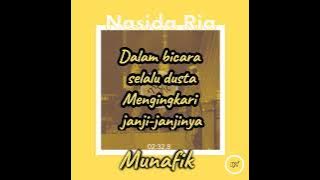 NASIDA RIA - Munafik ( Lirik ) #MeLyric