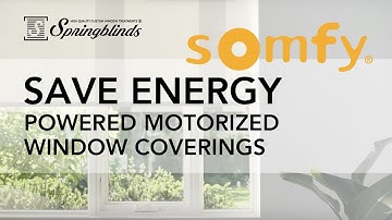 SPRINGBLINDS: SOMFY Save Energy – Somfy Powered Motorized Window Coverings