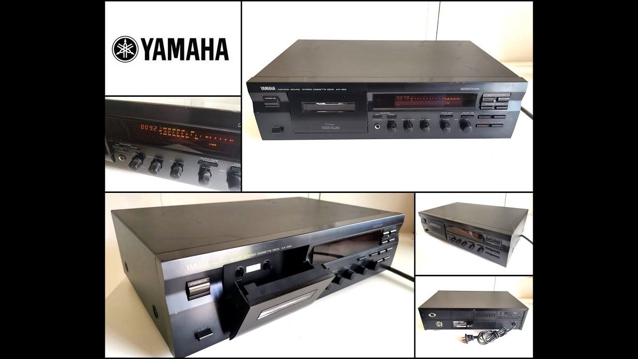 Platine Cassette Yamaha KX-393 – Lecteur Enregistreur Audio Vintage Gris