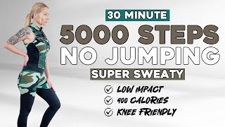 5000 STEPS IN 30 MIN AT HOME | Do it twice to get 10000 STEPS | Weight Loss Workout | NO JUMPING