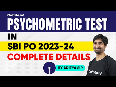 SBI PO 2023-24 | Psychometric Test in SBI PO 2023-24 | Complete Details | By Aditya Sir