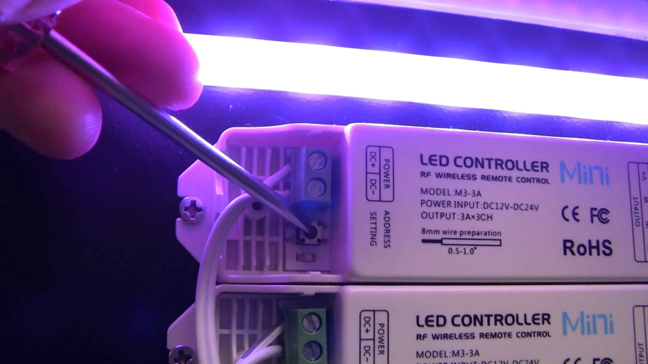how to set up the rgb inline led color controller youtube