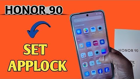 Honor 90 how to set AppLock, how to lock application in Honor 90, unlock application