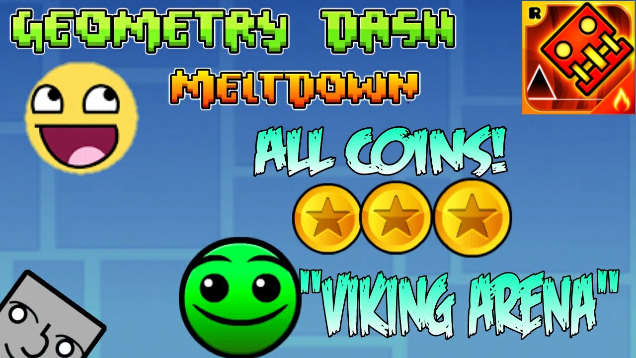 Geometry dash meltdown all coins hromopti