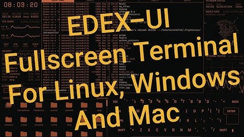 eDEX-UI - Fullscreen Terminal Inspired By SiFi For Linux, Windows and Mac.