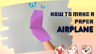 How to make a paper airplane dart