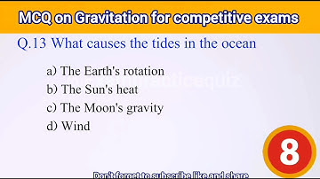 Science MCQ: Gravitation for Class 9-11 & Competitive Exams!