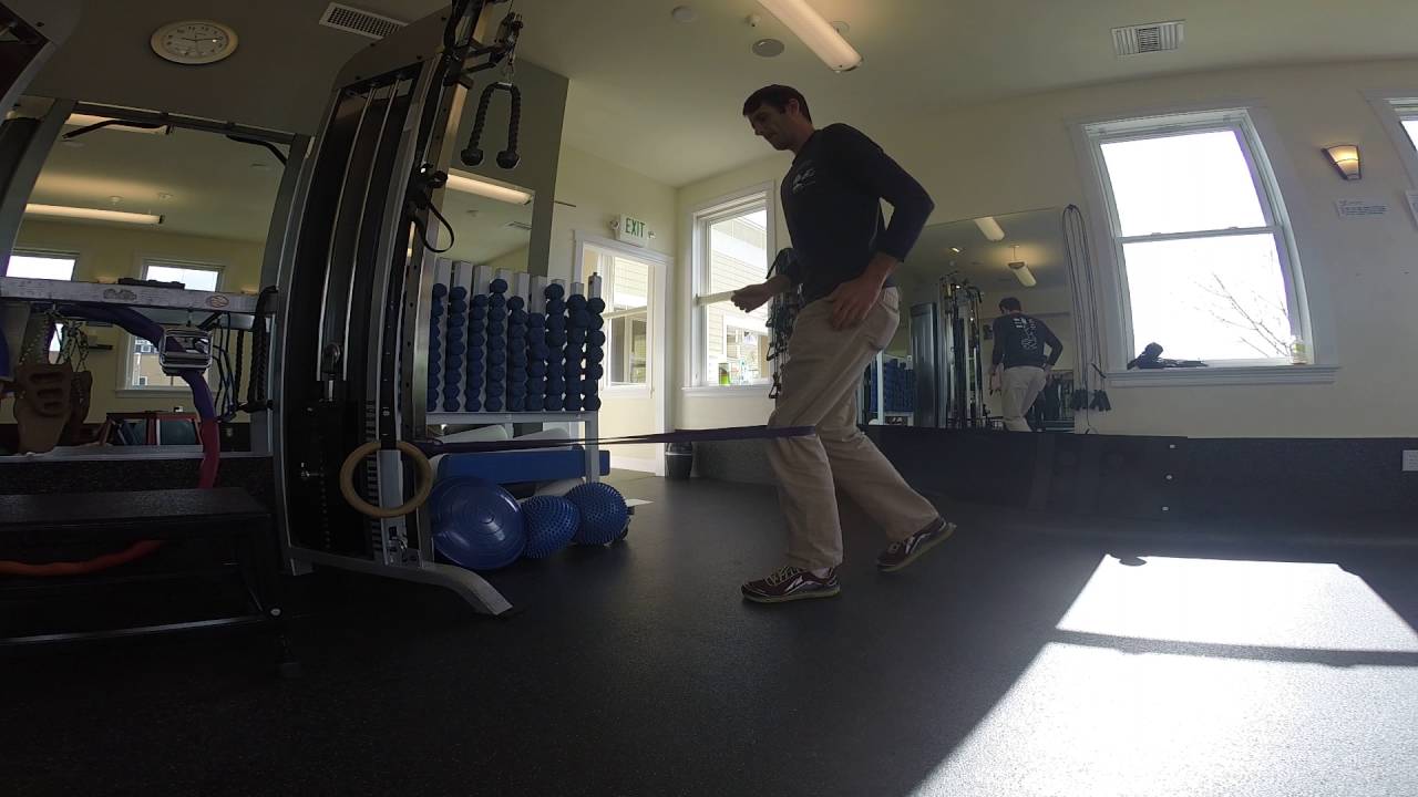 Lunge into High Knee with Band YouTube