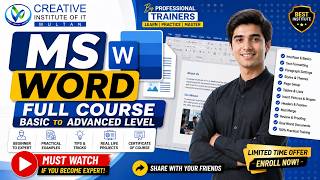 MS Word Full Tutorial in Urdu/Hindi