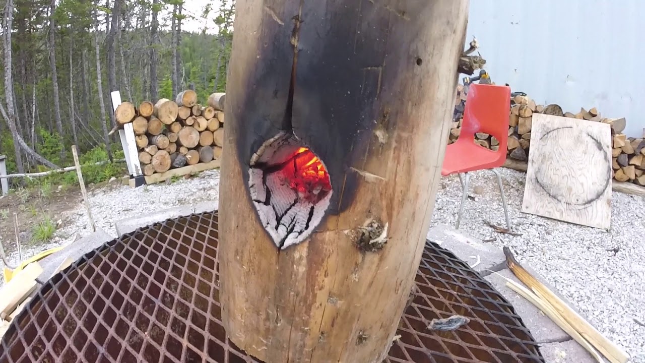 Canadian log candle