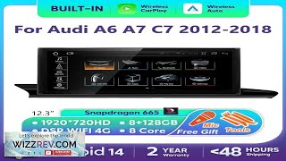 For Audi A6 A7 C7 Android 14 Car Radio Multimedia mp3 Player Review screenshot 4