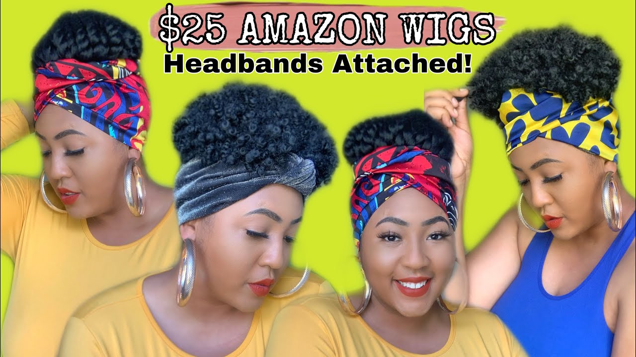 NO FUSS! CHEAP AMAZON HEADBAND WIG | Affordable Headband Wig Haul | NO Lace! NO Glue! NO Gel!
