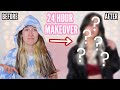 24 HOUR MAKEOVER! *dyeing my hair darker and lighter...*