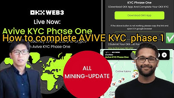 AVIVE UPDATE ✍️ How to complete Avive kyc phase 1 step by step