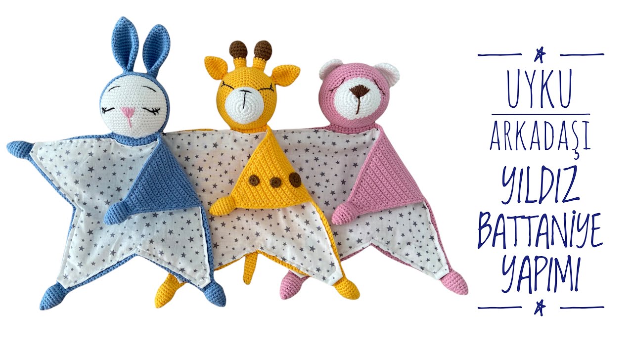 Amigurumi Uyku Arkadaşı / Yıldız Battaniye Yapımı 🌸 (ENGLISH SUBTITLES)