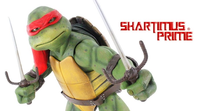 NECA TMNT 1:4 Scale Donatello 1990 Teenage Mutant Ninja Turtles Movie  Action Figure Toy Review 