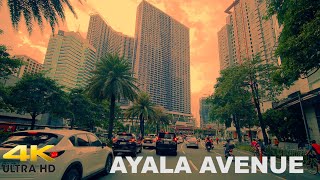 Wall Street AYALA AVENUE [4K] Skyscraper | MAKATI CITY | MANILA, PHILIPPINES | Driving Tour Joyride