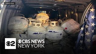 Dozens of propane tanks found in van after car crash in NYC