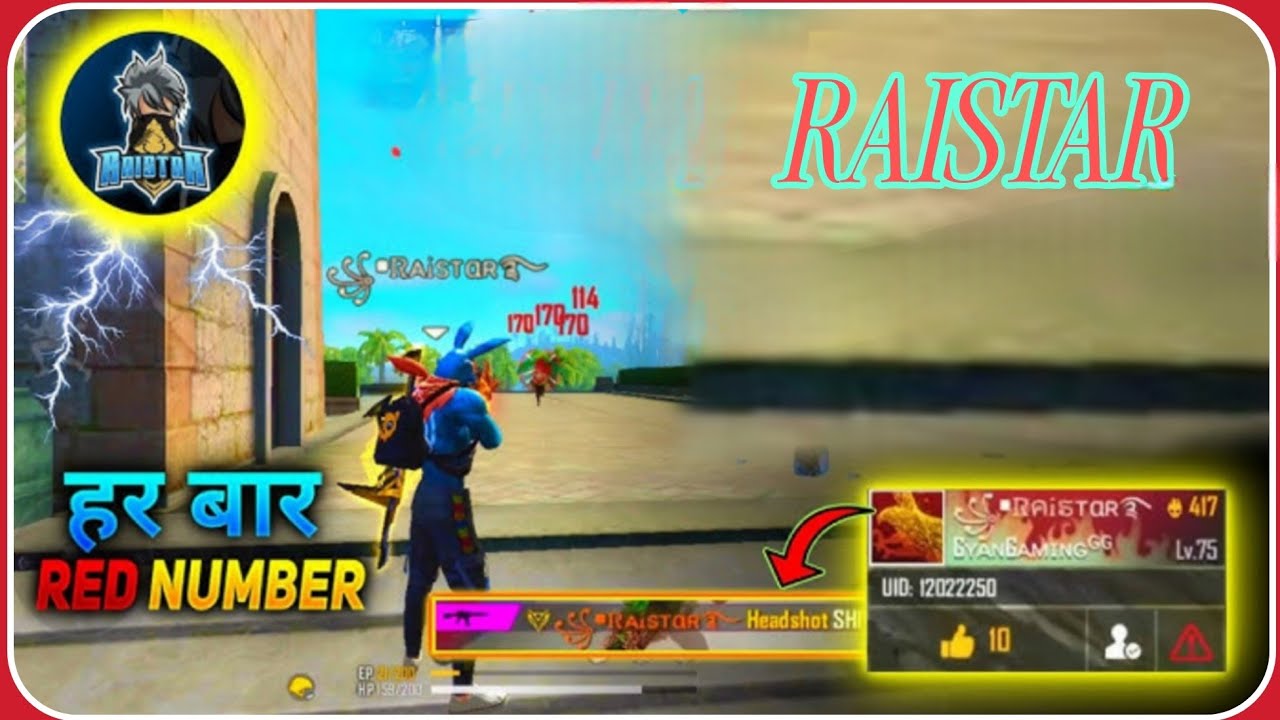 Raistar Hud Code World Best Player Custom Hud || Raistar Custom Hud || Best Sensitivity ...