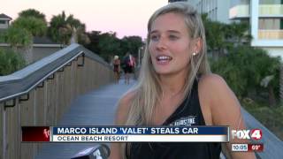 Man pretends to be valet, steals car