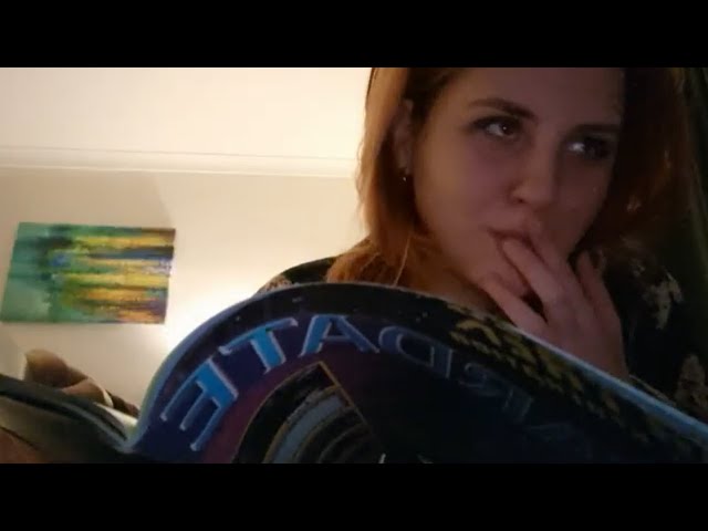 ASMR Gum Chewing and Flicking Through Star Trek Fanzine