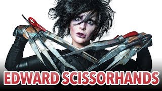 Edward Scissorhands hallowen makeup tutorial