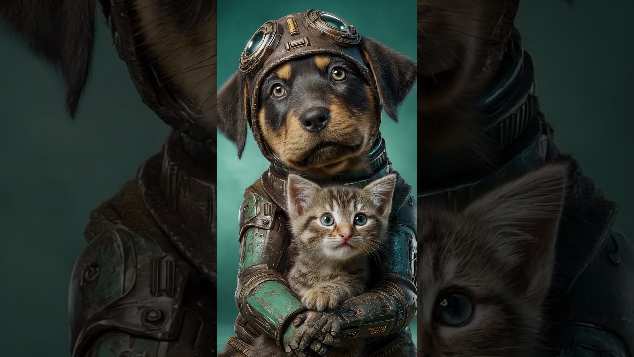 Cyber Canine Feline Guardians [Sci-Fi Alien Pets]