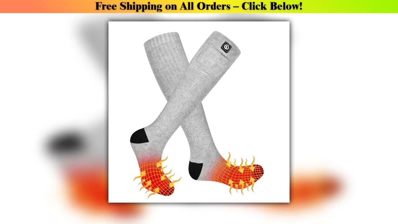 Savior Heat Battery Electric Heated Socks For Men Winter Warm Outdoor Sports Rechargeable Thermal