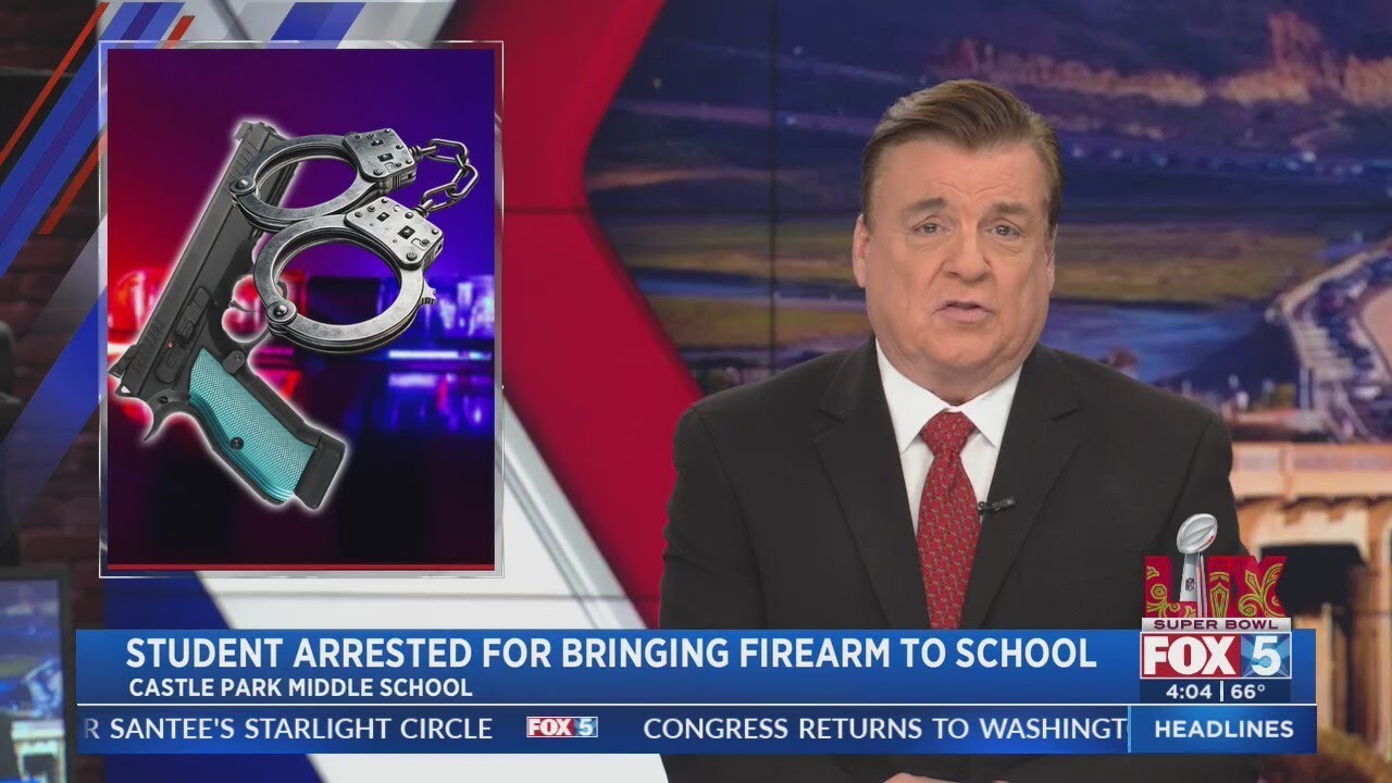 Chula Vista middle schooler arrested for bringing gun to school - YouTube